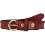 Rote Elegante Campomaggi Ledergürtel aus Leder für Damen Größe XL Länge 100 