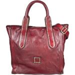 Reduzierte Rote Campomaggi Lederhandtaschen mit Reißverschluss aus Rindsleder für Damen 