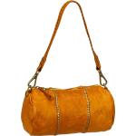 Gelbe Campomaggi Bowlingtaschen mit Reißverschluss aus Leder für Damen 