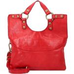 Reduzierte Rote Campomaggi Lederhandtaschen mit Reißverschluss aus Leder für Damen 