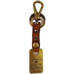 Campomaggi Leder c/Strass Schlüsselanhänger, Cognac C1502, Einheitsgröße
