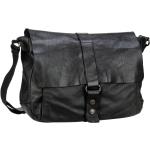 Schwarze Elegante Campomaggi Messenger Bags & Kuriertaschen mit Reißverschluss aus Leder mit Handyfach für Herren 