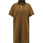 Braune Unifarbene Marc O'Polo Nachhaltige Freizeitkleider mit Reißverschluss aus Denim für Damen Größe S 