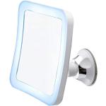 Weiße Runde Schminkspiegel & Kosmetikspiegel aus Stahl LED beleuchtet 