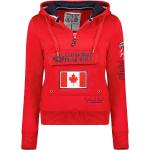 Reduzierte Rote Canadian Peak Damensweatshirts aus Polyester mit Kapuze Größe XL 
