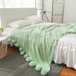 Grüne Häkeldecken & Strickdecken aus Textil 150x200 