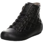 Reduzierte Schwarze Unifarbene Casual Candice Cooper High Top Sneaker & Sneaker Boots mit Schnürsenkel in Normalweite aus Glattleder für Damen mit Absatzhöhe bis 3cm 