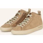 Hellbraune Candice Cooper High Top Sneaker & Sneaker Boots aus Veloursleder für Damen Größe 40 