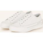 Weiße Candice Cooper Low Sneaker aus Glattleder für Damen Größe 41 