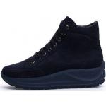 Blaue Candice Cooper High Top Sneaker & Sneaker Boots mit Reißverschluss aus Leder für Damen Größe 37 