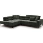 Candy Cleveland Sofa in Cord optional mit Hocker - Feincord oliv, automatische Sitztiefenverstellung, inkl. Hocker, links beige, grün, natur
