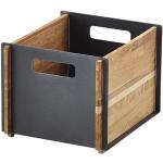 Graue Cane-Line Box Auflagenboxen & Gartenboxen aus Teakholz 