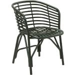 Dunkelgrüne Cane-Line Blend Gartenstühle Metall aus Polyrattan Outdoor Breite 50-100cm, Höhe 50-100cm, Tiefe 50-100cm 