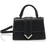 Schwarze Kleine Handtaschen aus Glattleder für Damen 