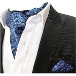 Marineblaue Elegante Krawatten-Sets für Herren Einheitsgröße für Zeremonien 