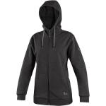 Schwarze Zip Hoodies & Sweatjacken mit Reißverschluss aus Baumwolle mit Kapuze für Damen Größe 3 XL 