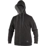 Anthrazitfarbene Zip Hoodies & Sweatjacken mit Reißverschluss aus Baumwolle mit Kapuze für Herren Größe 3 XL 
