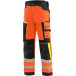 Orange Warnschutzhosen mit Reißverschluss für Herren Größe XL 