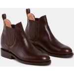 Dunkelbraune Nachhaltige Cowboy-Boots & Cowboystiefeletten für Herren Größe 46 mit Absatzhöhe bis 3cm 
