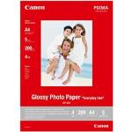 Canon Fotopapier GP-501 glänzend weiß - DIN A4 5 Blatt für Tintenstrahldrucker - PIXMA Drucker (170 g/qm)