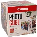 Canon Photo Cube Creative Pack, Green - PP-201 Glossy II Photo Paper 5x5" (40 Sheets) + Photo Frame - Compatible with Canon PIXMA Printers