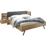 Schwarze Moderne Cantus Betten aus Massivholz mit Schublade 180x200 
