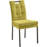 Olivgrüne Gesteppte Cantus Esszimmerstühle & Küchenstühle lackiert aus Eisen Breite 0-50cm, Höhe 0-50cm, Tiefe 0-50cm 