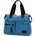 Khakifarbene VIA ROMA Quadratische Messenger Bags & Kuriertaschen mit Reißverschluss aus Stoff mit Außentaschen für Damen 