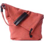 Khakifarbene Retro Messenger Bags & Kuriertaschen mit Reißverschluss aus Textil für Damen 