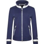 Marineblaue Casual CANYON Sportswear Stehkragen Zip Hoodies & Sweatjacken mit Reißverschluss für Damen Größe L 