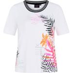 Weiße Sportliche Halblangärmelige CANYON Sportswear T-Shirts für Damen Größe L 