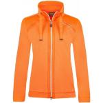 Orange Sportliche CANYON Sportswear Stehkragen Zip Hoodies & Sweatjacken mit Nieten für Damen Größe L 