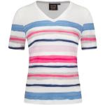 Marineblaue Halblangärmelige CANYON Sportswear T-Shirts mit Flamingo-Motiv für Damen Größe M 