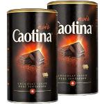 Caotina noir, Kakao Pulver mit dunkler Schweizer Schokolade, heiße Schokolade, Trinkschokolade, 2er Pack, 2 x 500g