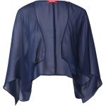 Reduzierte Marineblaue Unifarbene Esprit Strickponchos aus Polyester für Damen Größe M Große Größen 