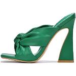 Grüne Karree Blockabsatz High Heels & Stiletto-Pumps für Damen Größe 42,5 