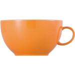 Reduzierte Orange Thomas Sunny Day Cappuccinotassen mit Kaffee-Motiv aus Porzellan mikrowellengeeignet 