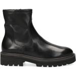 Reduzierte Schwarze Casual Caprice Ankle Boots & Klassische Stiefeletten aus Leder für Damen Größe 37 