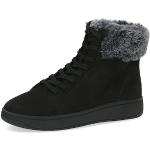 CAPRICE Damen Sneaker hoch mit Fütterung Memotion Winter Fell Weite G, Schwarz (Black Nubuc), 36 EU
