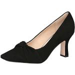 Reduzierte Schwarze Caprice High Heels & Stiletto-Pumps in Komfortweite aus Veloursleder für Damen Größe 35 