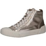Silberne Caprice High Top Sneaker & Sneaker Boots mit Reißverschluss in Normalweite aus Leder leicht Größe 42 