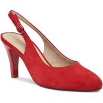 Rote Caprice Sandaletten aus Veloursleder Größe 40,5 