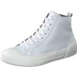 Weiße Caprice High Top Sneaker & Sneaker Boots mit Reißverschluss in Komfortweite aus Leder für Damen Größe 41 
