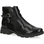 Reduzierte Schwarze Casual Caprice Ankle Boots & Klassische Stiefeletten aus Leder für Damen Größe 37,5 