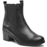 Schwarze Business Caprice Blockabsatz Ankle Boots & Klassische Stiefeletten mit Reißverschluss in Breitweite aus Leder für Herren Größe 37 
