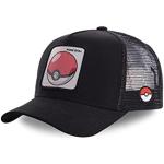 Schwarze Pokemon Pokeball Snapback-Caps mit Klettverschluss für Herren Einheitsgröße 