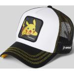 Schwarze Pokemon Pikachu Snapback-Caps aus Mesh für Herren Einheitsgröße 