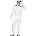 Reduzierte Weiße Smiffys Kapitän-Kostüme aus Polyester für Herren Größe M 