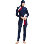 Burkini volle Abdeckung Übergröße WOWDECOR Bescheidener 2-teiliger Badeanzug für Damen und Mädchen Hijab 