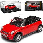 Rote Cararama Mini Cooper Spielzeug Cabrios 
